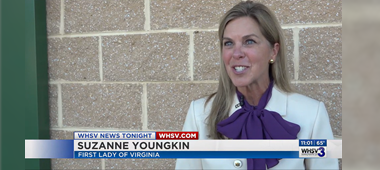 السيدة الأولى على قناة WHSV3 للتحدث مع الطلاب حول مبادرة "الأمر يتطلب واحدًا فقط".